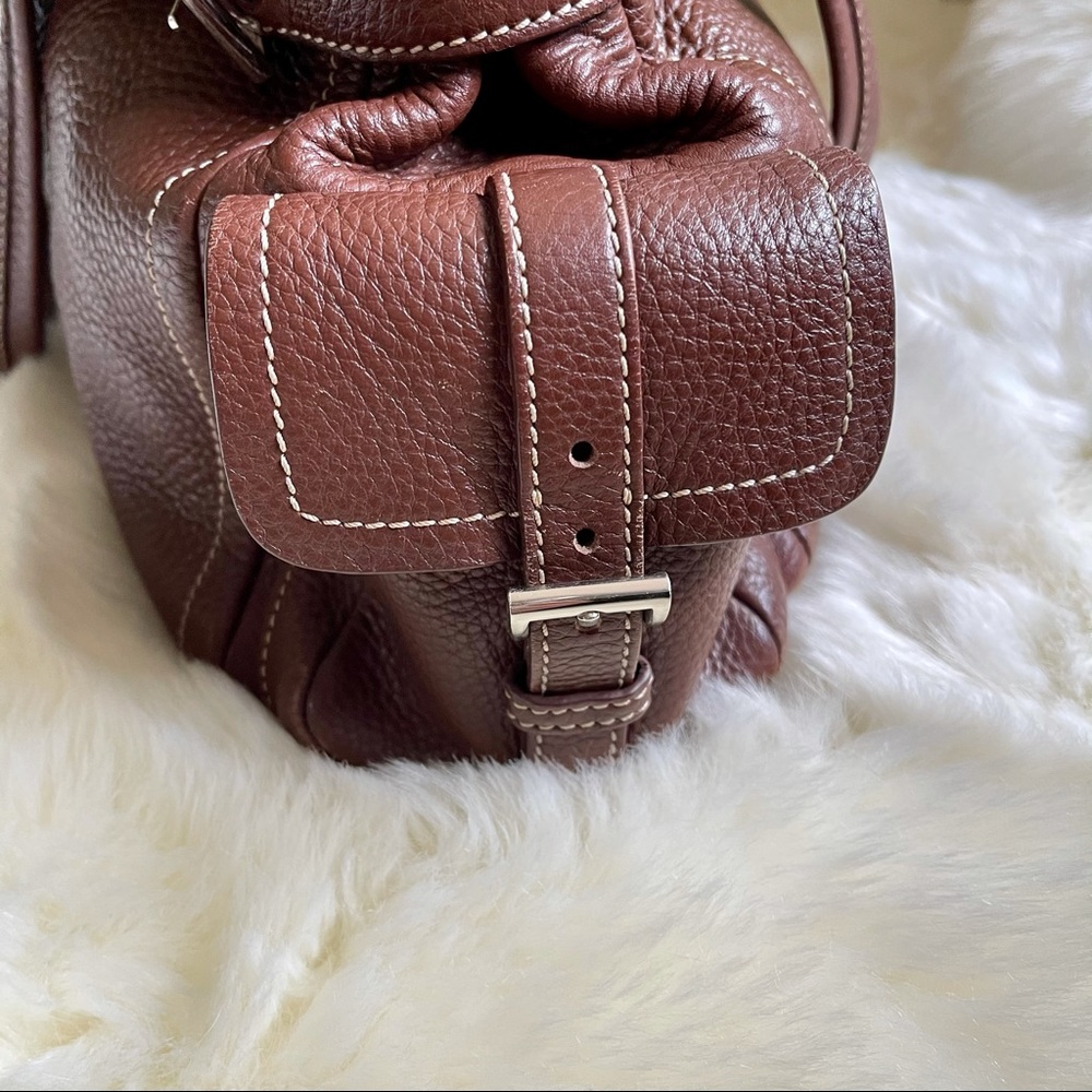 Gorgeous & Unique PRADA - Vitello Daino Buckle Tote Satchel w/authenticity cards - Picture 5 of 16